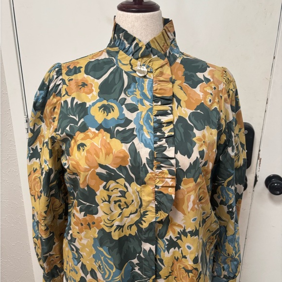 Sezane Coline Shirt in Garden Flowers - Picture 4 of 8